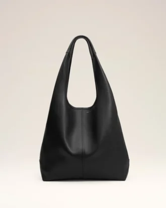 Black Taurillon Leather Etienne Hobo Bag