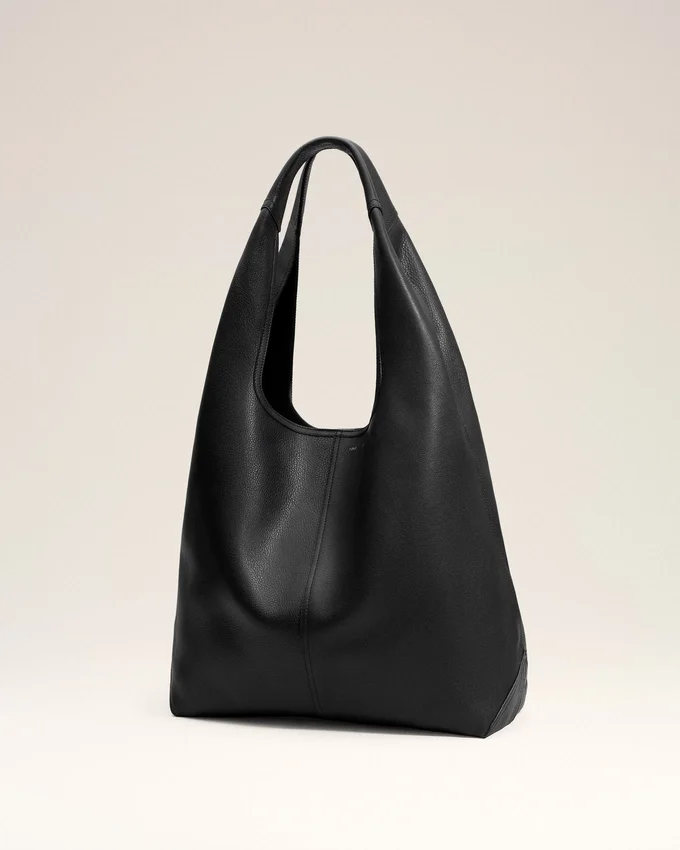 Black Taurillon Leather Etienne Hobo Bag Black Taurillon Leather Etienne Hobo Bag