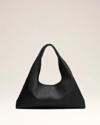 Black Taurillon Leather Etienne Shoulder Bag