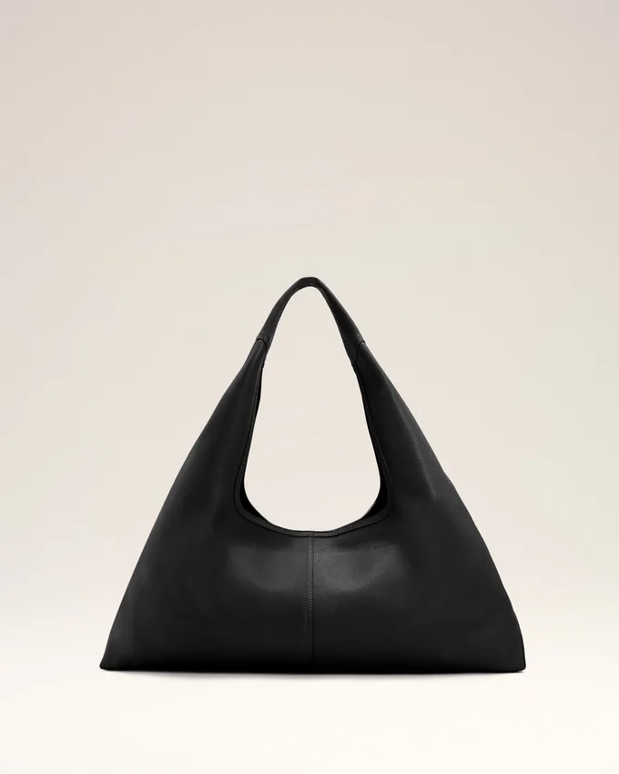 Black Taurillon Leather Etienne Shoulder Bag Black Taurillon Leather Etienne Shoulder Bag