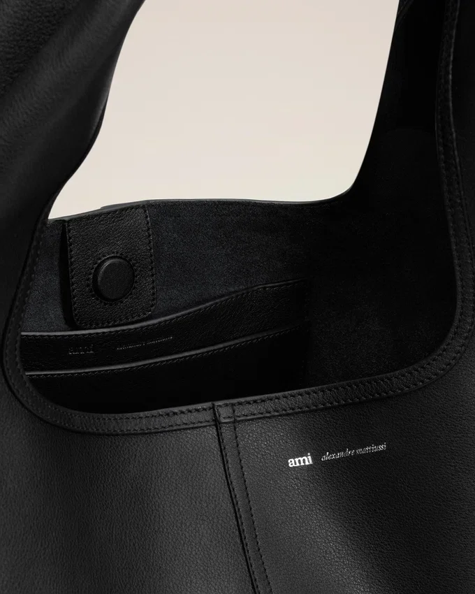 Black Taurillon Leather Etienne Shoulder Bag Black Taurillon Leather Etienne Shoulder Bag