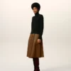Black Wool Ami De Coeur Turtle Neck Sweater Black Wool Ami De Coeur Turtle Neck Sweater