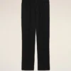 Black Wool Elasticated Waist Trousers Black Wool Elasticated Waist Trousers