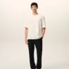 Black Wool Elasticated Waist Trousers Black Wool Elasticated Waist Trousers
