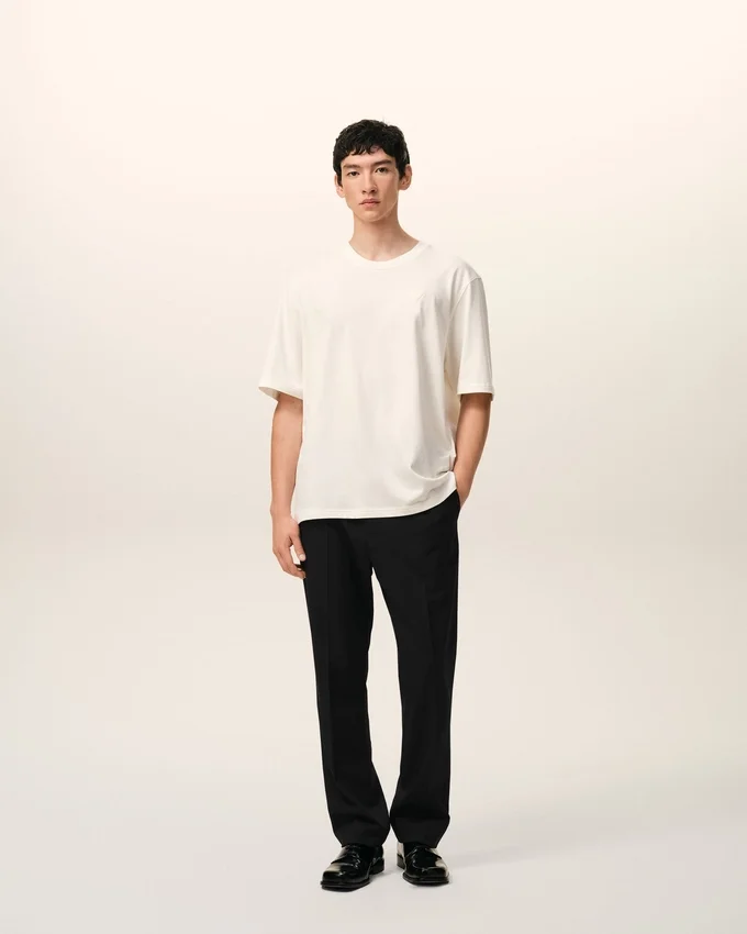 Black Wool Elasticated Waist Trousers Black Wool Elasticated Waist Trousers
