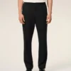 Black Wool Elasticated Waist Trousers Black Wool Elasticated Waist Trousers