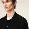 Black Wool Short Sleeves Ami De Coeur Polo Black Wool Short Sleeves Ami De Coeur Polo