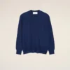 Bleu Thin Wool Crewneck Ami De Coeur Sweater Bleu Thin Wool Crewneck Ami De Coeur Sweater