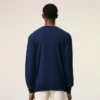 Bleu Thin Wool Crewneck Ami De Coeur Sweater Bleu Thin Wool Crewneck Ami De Coeur Sweater