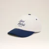 Blue and White Bicolor Cotton Ami Paris Cap Blue and White Bicolor Cotton Ami Paris Cap