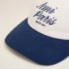 Blue and White Bicolor Cotton Ami Paris Cap Blue and White Bicolor Cotton Ami Paris Cap
