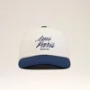 Blue and White Bicolor Cotton Ami Paris Cap Blue and White Bicolor Cotton Ami Paris Cap