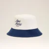 Blue and White Cotton Ami Paris Hat