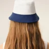 Blue and White Cotton Ami Paris Hat