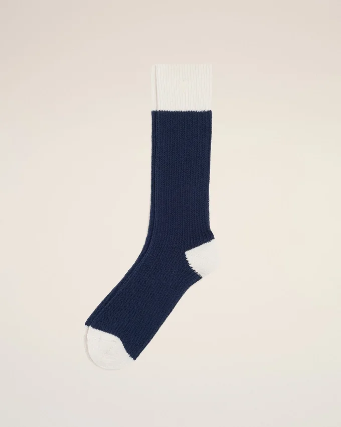 Blue and White Cotton Socks Blue and White Cotton Socks