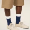 Blue and White Cotton Socks Blue and White Cotton Socks