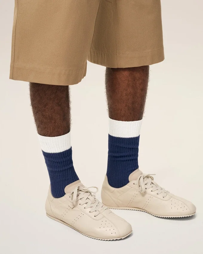 Blue and White Cotton Socks Blue and White Cotton Socks