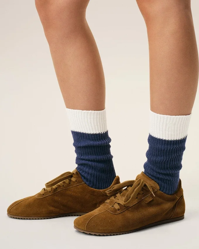 Blue and White Cotton Socks Blue and White Cotton Socks