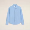 Blue Cotton Ami De Coeur Classic Shirt