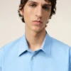 Blue Cotton Ami De Coeur Classic Shirt