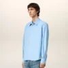 Blue Cotton Ami De Coeur Classic Shirt