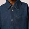 Blue Cotton Ami De Coeur Overshirt Blue Cotton Ami De Coeur Overshirt