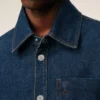 Blue Cotton Ami De Coeur Overshirt Blue Cotton Ami De Coeur Overshirt
