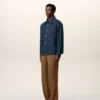 Blue Cotton Ami De Coeur Overshirt Blue Cotton Ami De Coeur Overshirt