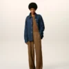 Blue Cotton Ami De Coeur Overshirt Blue Cotton Ami De Coeur Overshirt