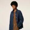 Blue Cotton Ami De Coeur Overshirt Blue Cotton Ami De Coeur Overshirt