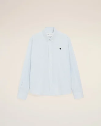 Blue Cotton Ami De Coeur Oxford Shirt