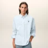 Blue Cotton Ami De Coeur Oxford Shirt