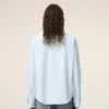 Blue Cotton Ami De Coeur Oxford Shirt