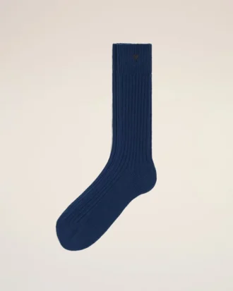 Blue Cotton Ami De Coeur Socks