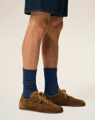 Blue Cotton Ami De Coeur Socks