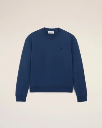 Blue Cotton Ami De Coeur Sweatshirt