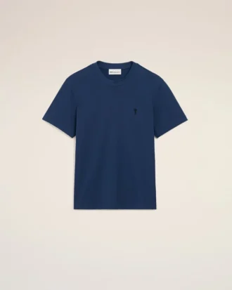 Blue Cotton Ami De Coeur T-Shirt