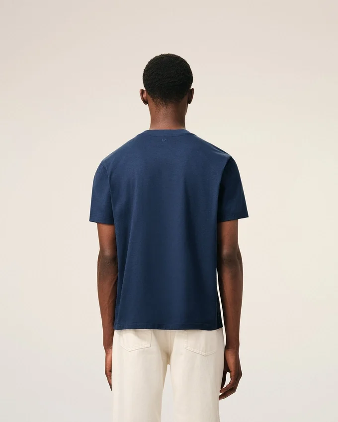 Blue Cotton Ami De Coeur T-Shirt Blue Cotton Ami De Coeur T-Shirt