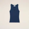 Blue Cotton Ami De Coeur Tanktop Blue Cotton Ami De Coeur Tanktop