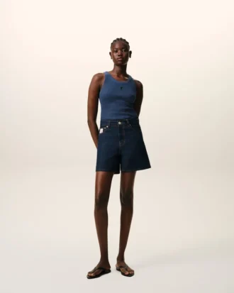 Blue Cotton Ami De Coeur Tanktop