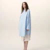 Blue Cotton Ami De Coeur Wide Shirt Dress Blue Cotton Ami De Coeur Wide Shirt Dress