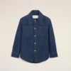 Blue Cotton Ami De Coeur Worker Overshirt Blue Cotton Ami De Coeur Worker Overshirt