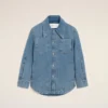 Blue Cotton Ami De Coeur Worker Overshirt