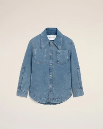 Blue Cotton Ami De Coeur Worker Overshirt