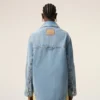 Blue Cotton Ami De Coeur Worker Overshirt