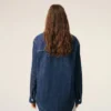 Blue Cotton Ami De Coeur Worker Overshirt Blue Cotton Ami De Coeur Worker Overshirt