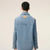 Blue Cotton Ami De Coeur Worker Overshirt