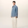 Blue Cotton Ami De Coeur Worker Overshirt