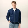 Blue Cotton Ami De Coeur Zipped Hoodie Blue Cotton Ami De Coeur Zipped Hoodie