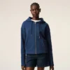 Blue Cotton Ami De Coeur Zipped Hoodie Blue Cotton Ami De Coeur Zipped Hoodie